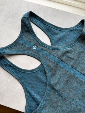 lululemon athletica Blue Teal Racerback Tank Top